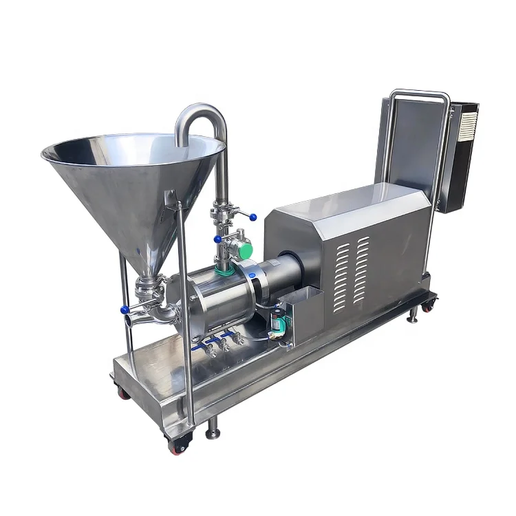 Factory supply sanitary stainless steel jam sauce oil shampoo emulsifying homogenizer high shear mixer pump