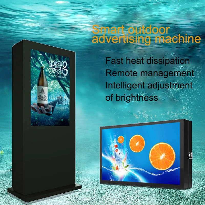 customized metal frame notice board steel bulletin billboard AD player for commumity