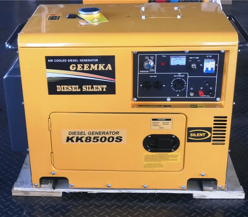  Резервный 192F двигатель 8kva бесшумный портативный дизельный