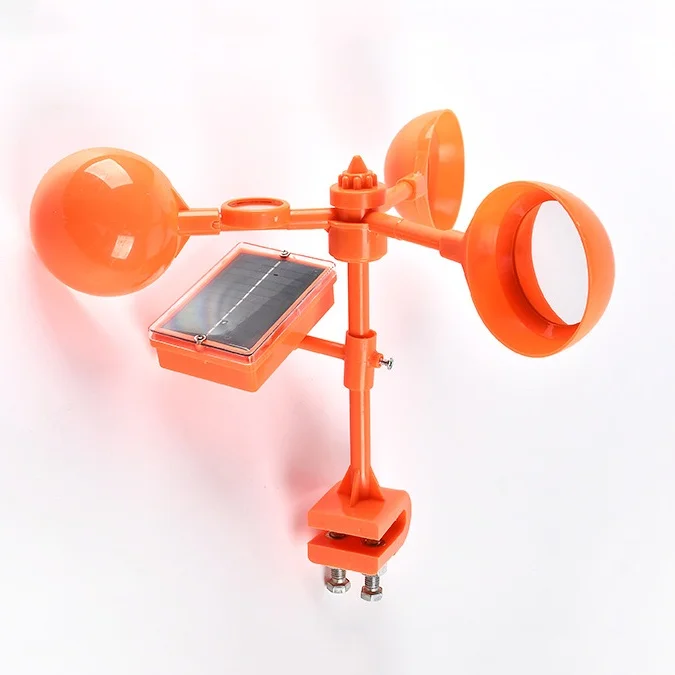 Solar Bird Repeller 360 Rotation Bird Control Reflective No Killing Anti Bird wind power for Orchard