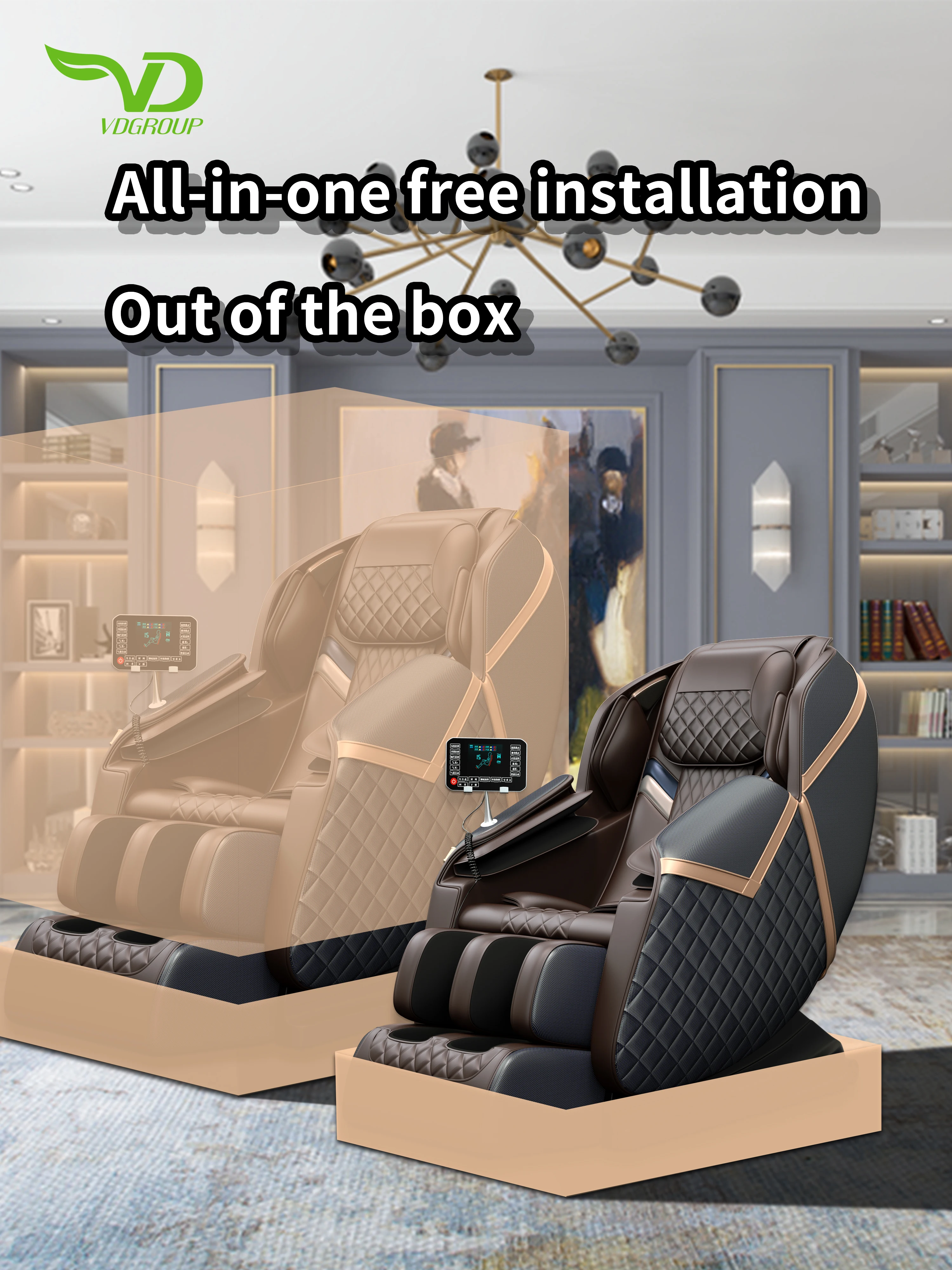 chair massager full body pink  heated zero gravity(SL)