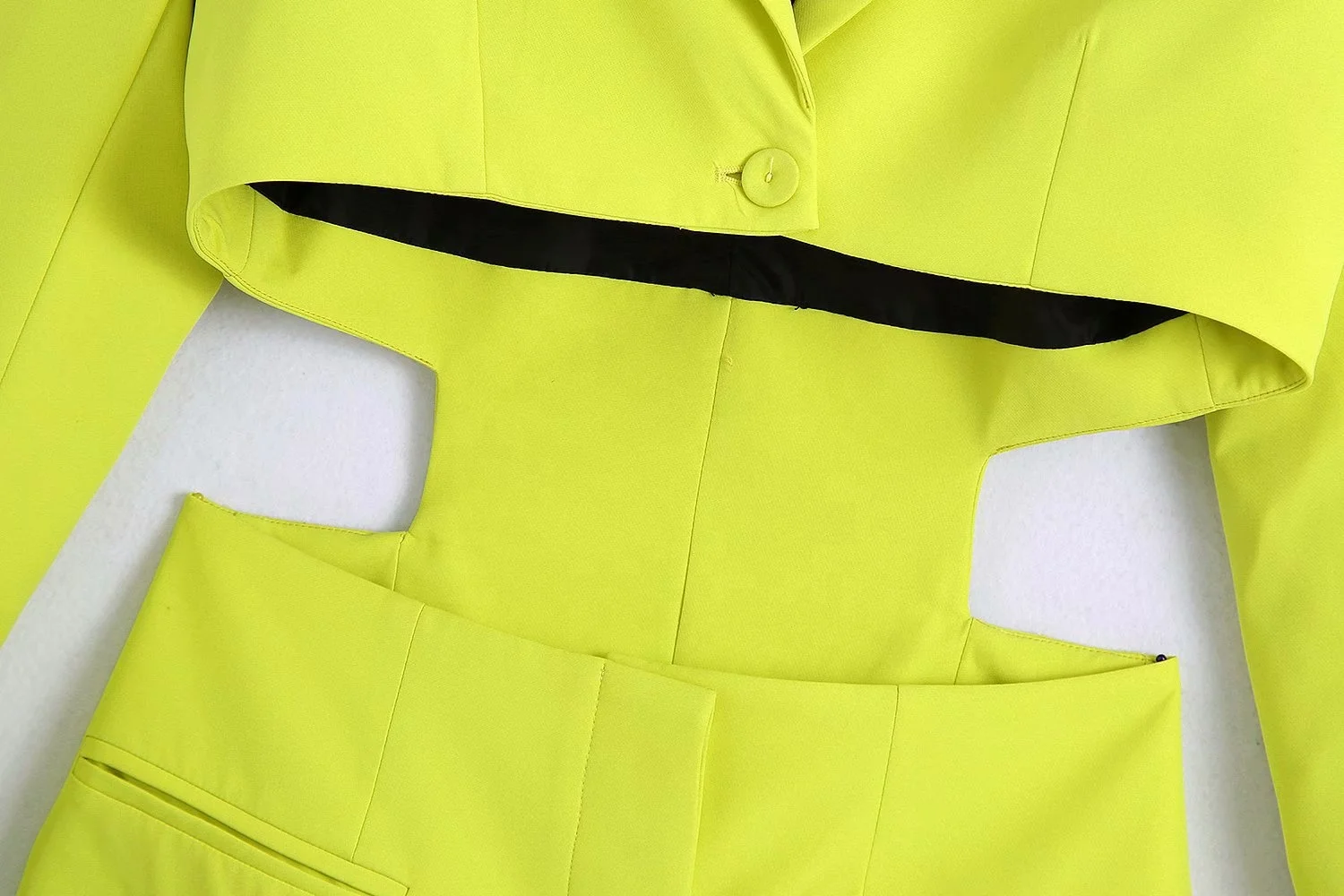 Женское однотонное платье мини с длинным рукавом и