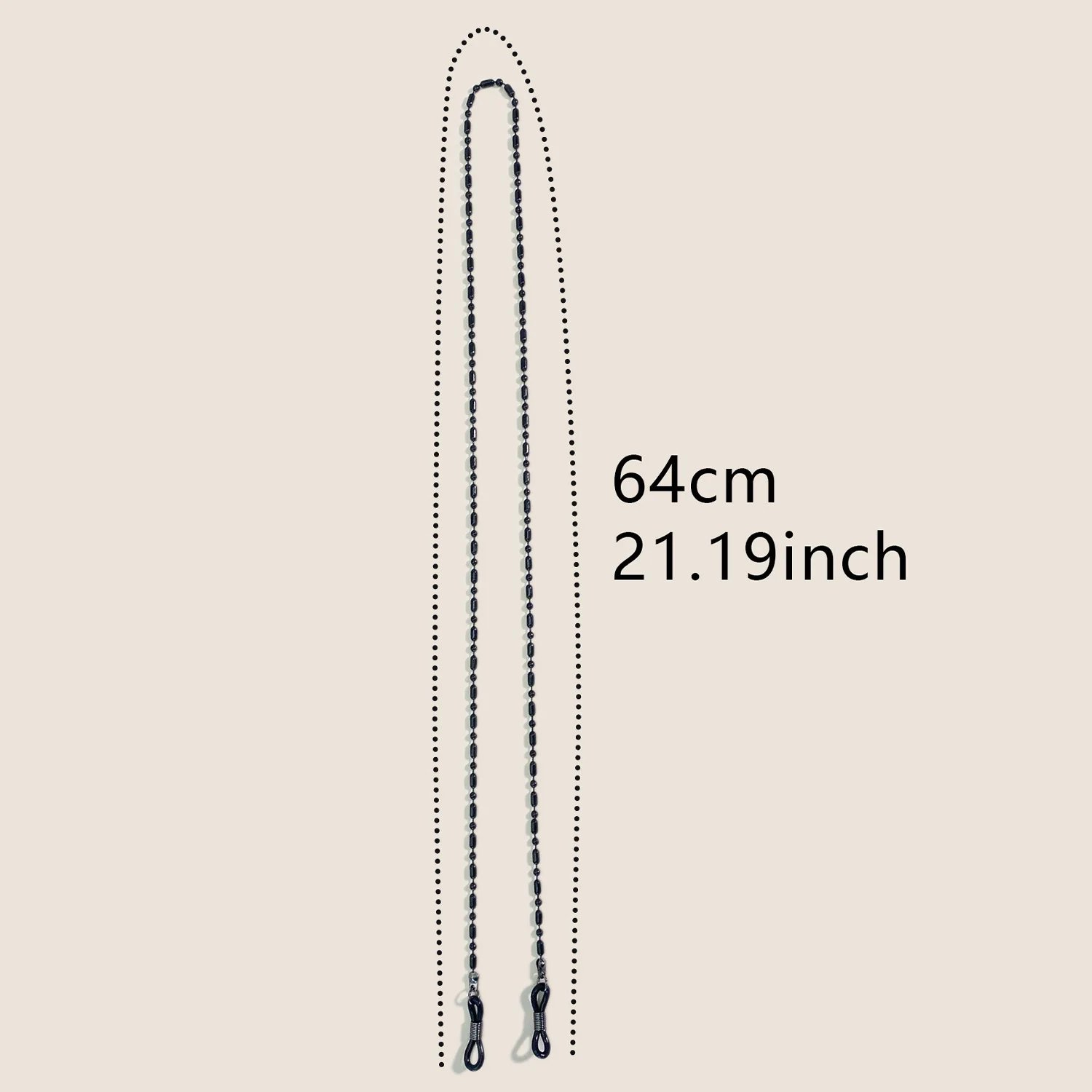 2023 Presbyopia Glasses Fashion Metal 2.4mm Copper Glasses Chain Glasses Rope