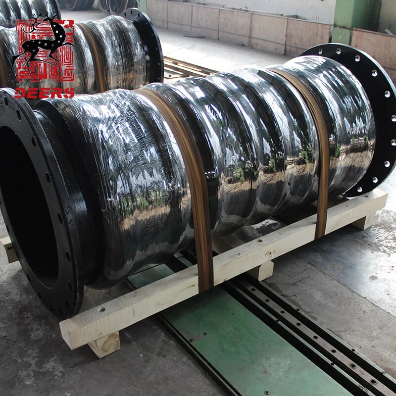 Deers Mud Slurry Tanker rubber expansion joint Suction Hose for Dredging