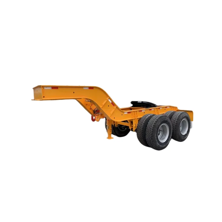 China Factory Heavy Duty Full Cargo Trailer High Strength Full Thickness Drop Deck Semi Trailer for Sale in Mongolia