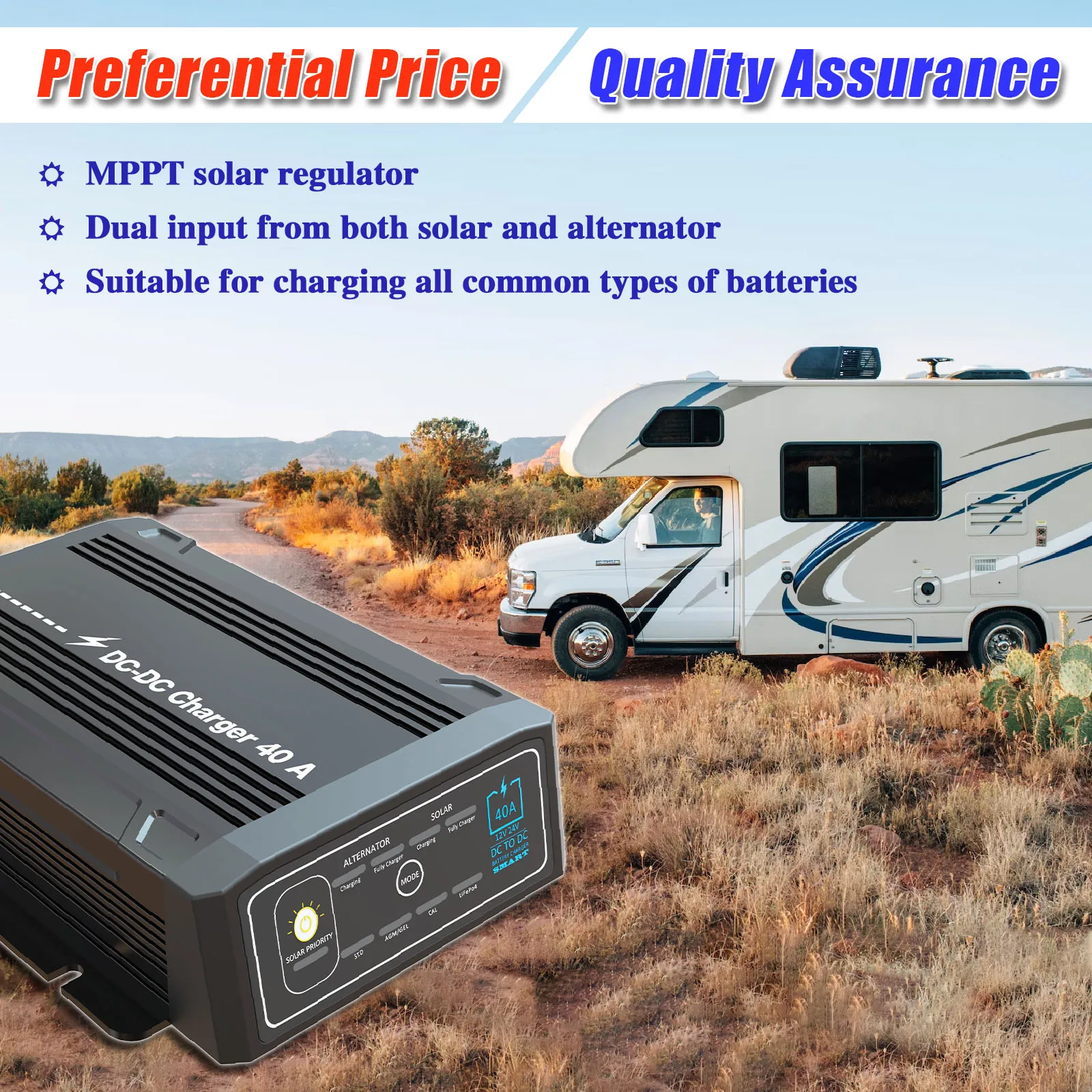 Wholesale Battery Charger Switch Mode Charger Dc to Dc Car 40A Power Battery Charger