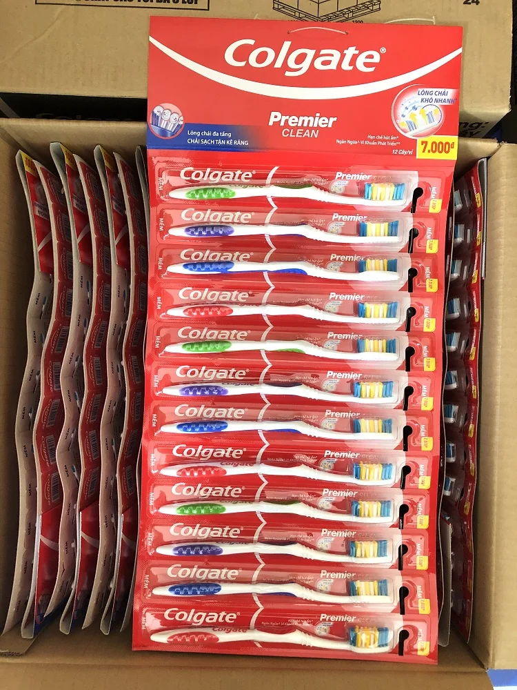 Colgat toothbrush PremierClean Pack 12/ Vietnam wholesale Colgat Toothbrush/ Wholesale Exporter Best Price