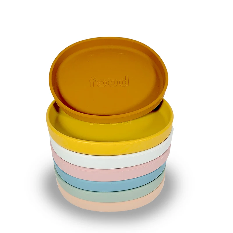 new design Factory supply attractive price baby eating bowl custom silicone baby plate