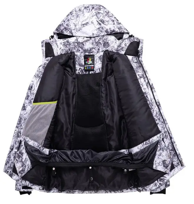 Custom windproof waterproof warm high quality snow waterproof  warm outdoor sport ski jacket for men