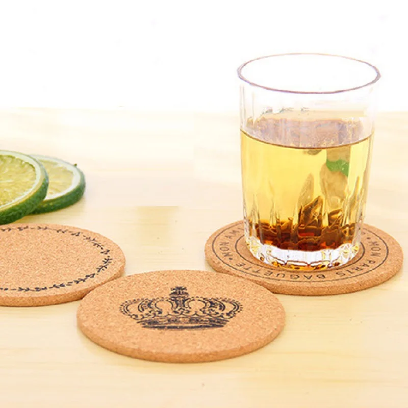 retro style cork coaster coffee cup mat tea pad placemat pot holder table decor