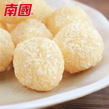 Coconut Flavored Fruit Jelly Happy Gummy Ball Candy