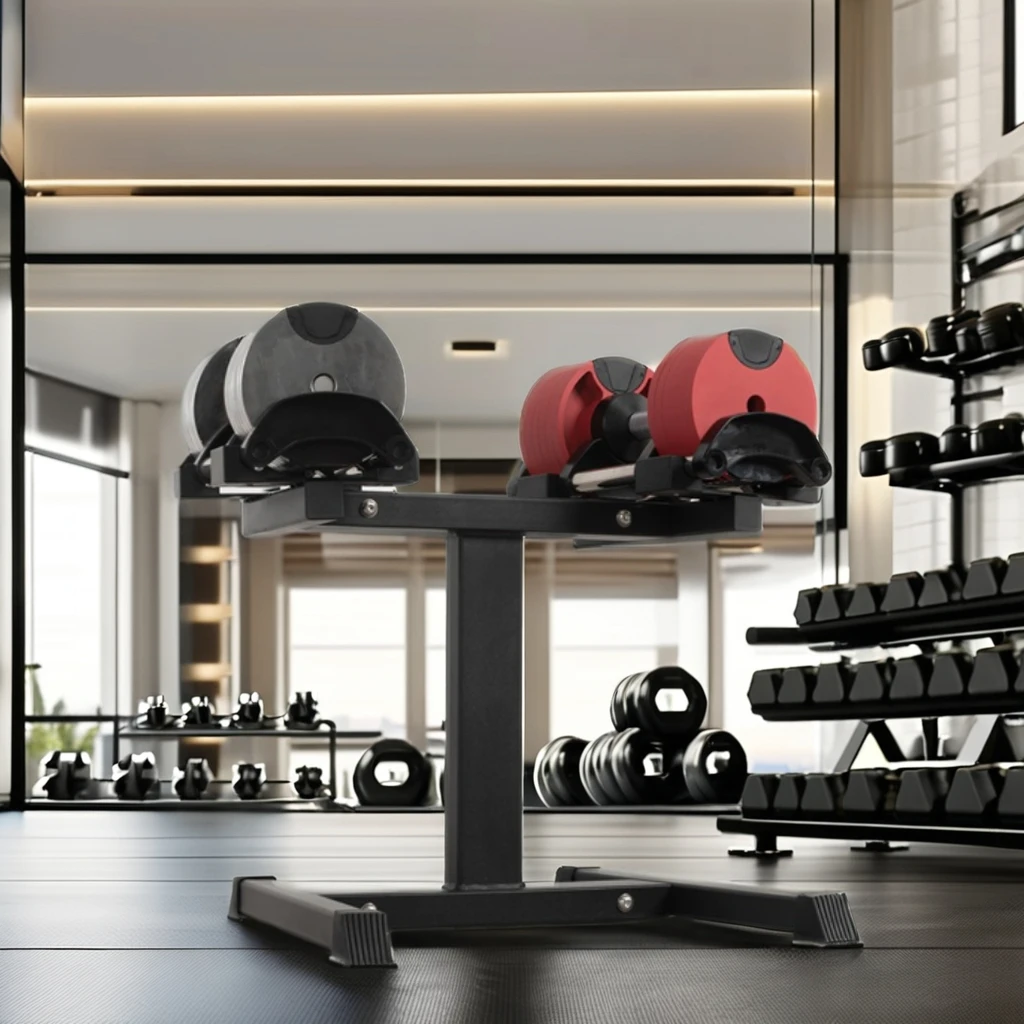 Premium Adjustable Dumbbells Set - Heavy-Duty Rubber and Iron Quick-Lock Barbell for Home Gym and Weight Training
