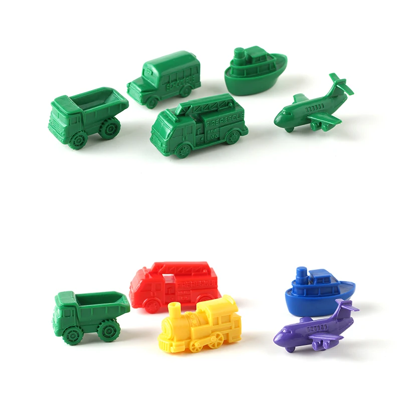 Preschool Toys of Vehicle Counters, Transport Counters Learn Counting, Colors, Sorting and Sequencing Math Manipulative