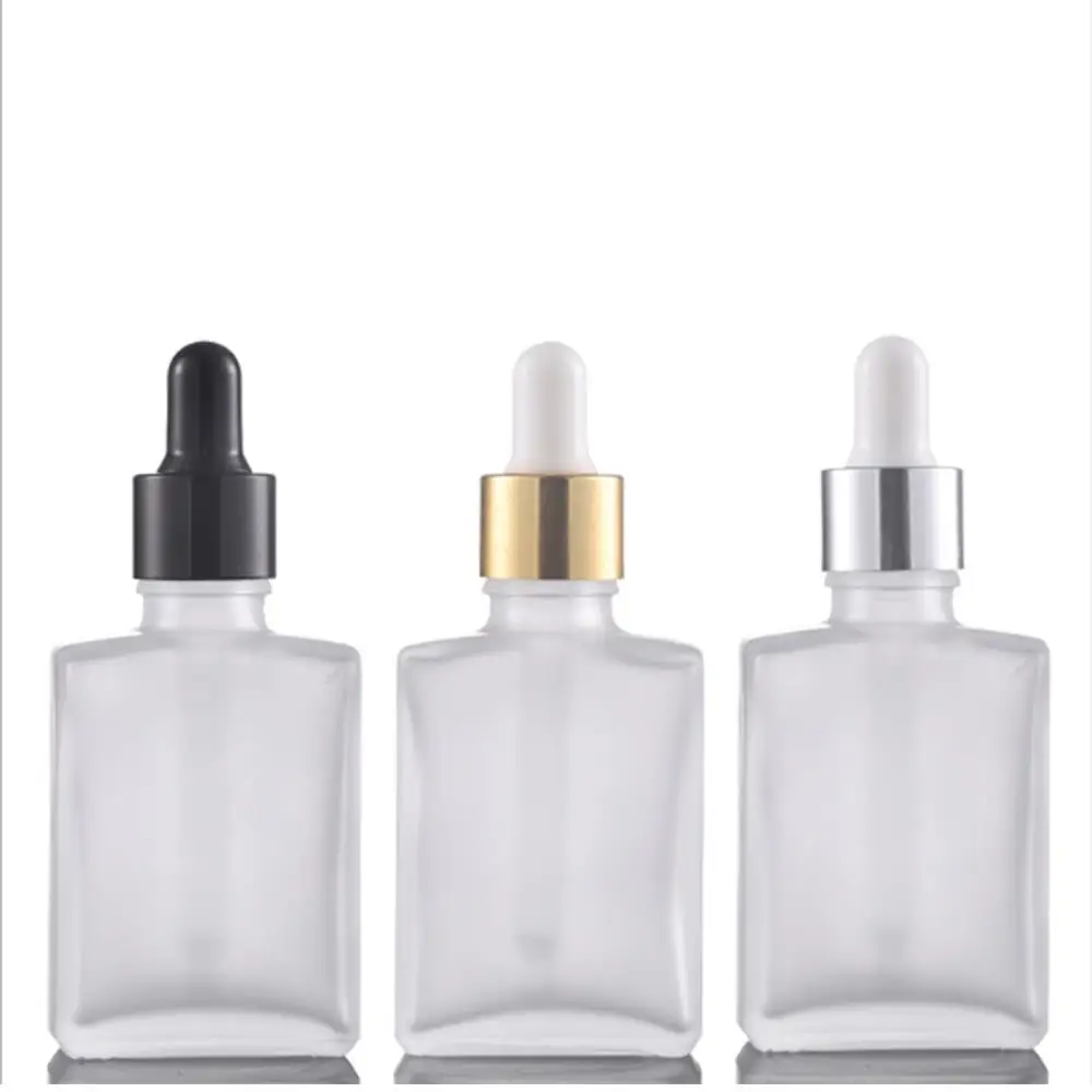 1Oz 1 Oz 15Ml 30Ml 30 Ml 50Ml 50 Ml 100Ml 100 Ml Square Rectangle Clear Black Essential Oil Perfume Empty Glass Dropper Bottle