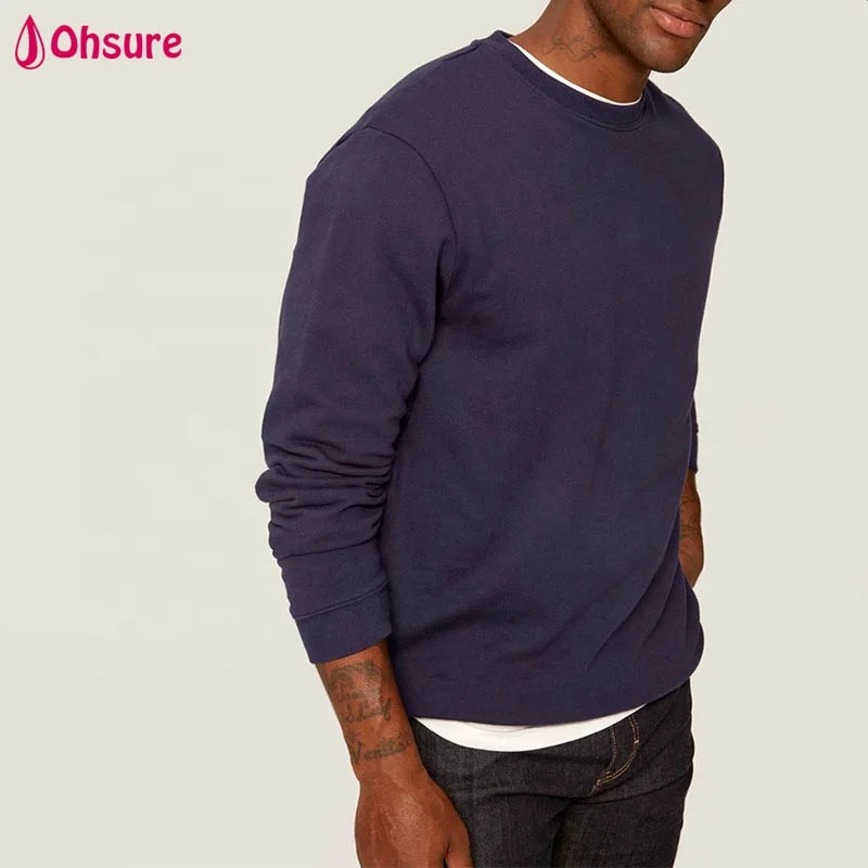 Factory Direct Sales Custom Mens Hoodies Sweatshirts Heavy Weight Pullover Sportswear Cotton Mens Sweatshirt Without Hoody