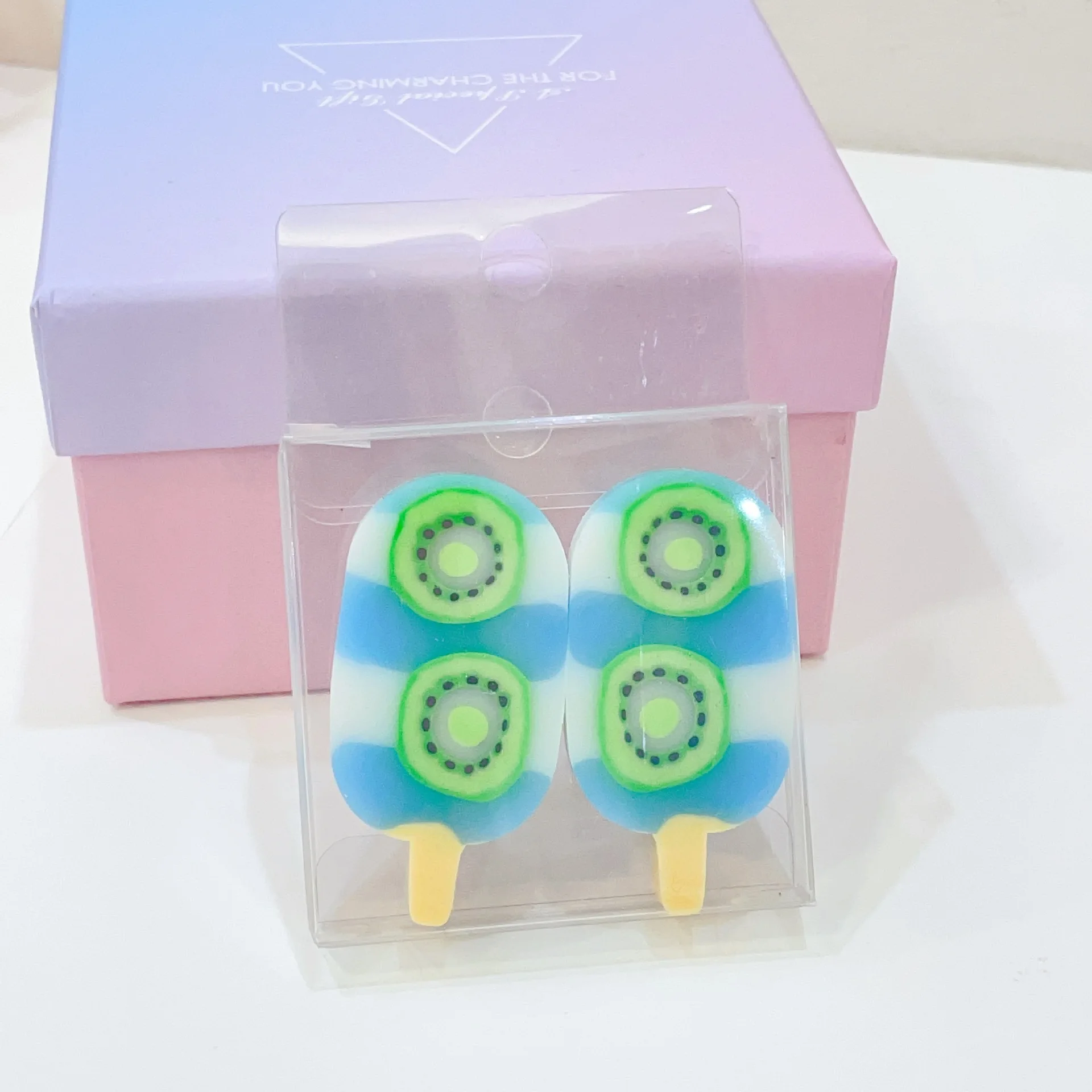 School supplies Stationery Kids Students Cute Summer fruit Ice Cream Eraser