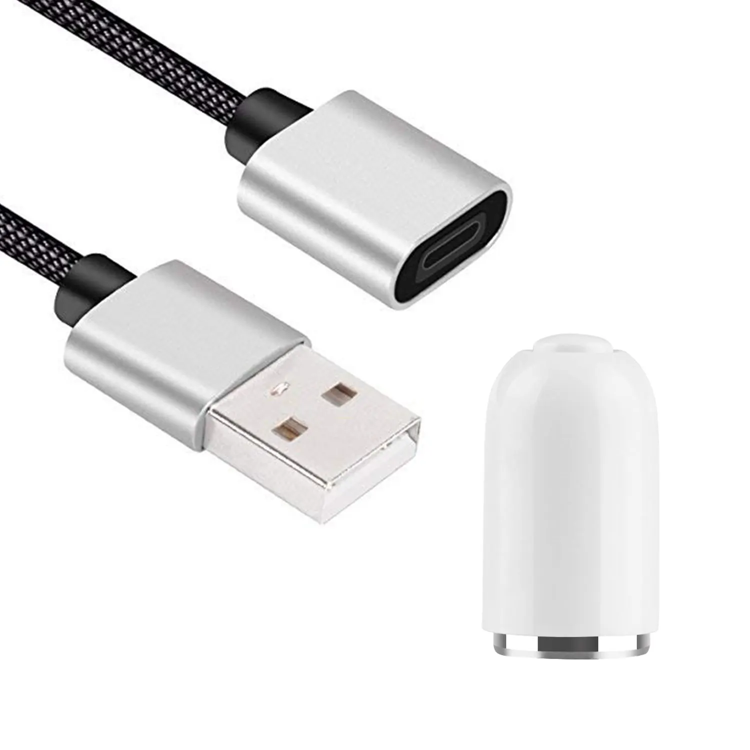 
Charger Adapter for Apple Pencil Adapter Compatible with iPad Pencil Accessories and Flexible Connector Charging Cable 