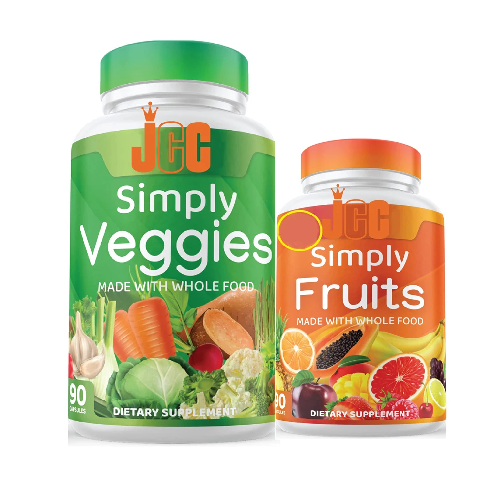 OEM order Fruitsl Veggies pills with whole food for Promote Natural Antioxidants immune system and Boost Energy capsules