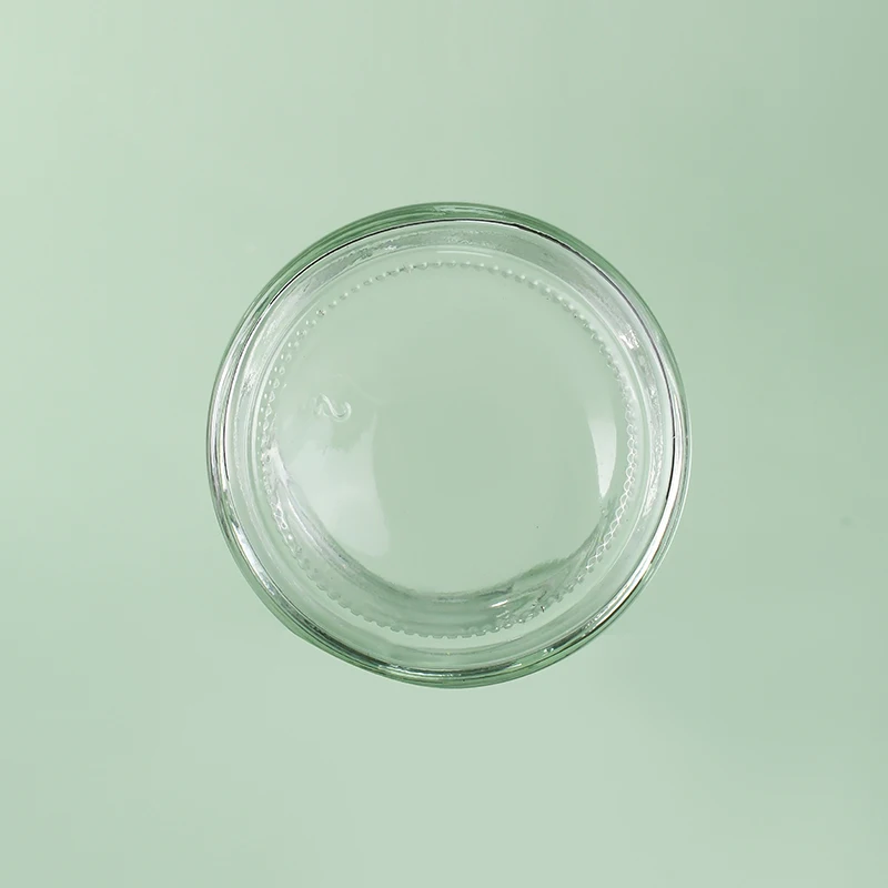 Wide Mouth food storage container Jam Butter honey straight side  Glass Jar With airtight Metal screw Lid