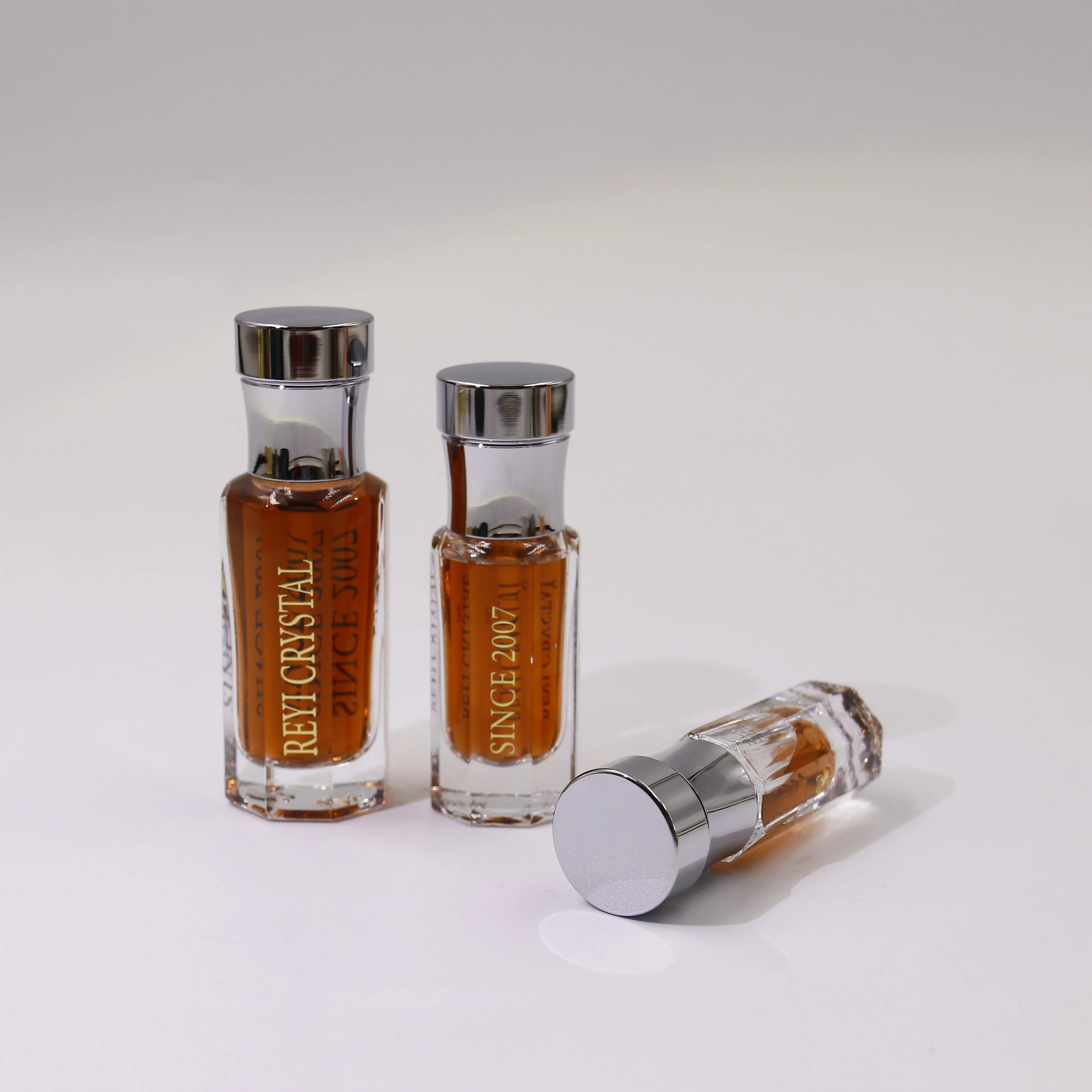 3ml 6ml 12ml New Arrival Unique Thick Base Attar Oil Glass Bottles