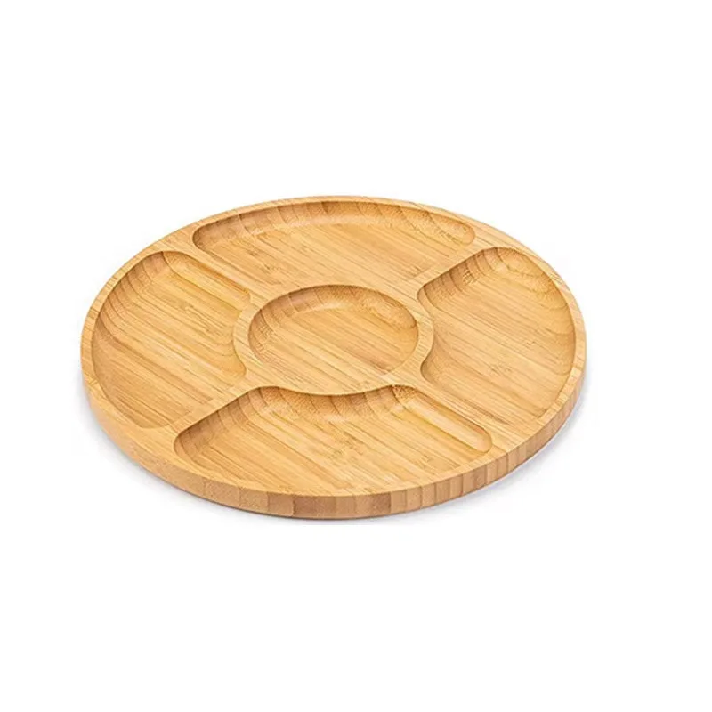 Bamboo Cheese Board and Knife Set Extra Large Charcuterie Platter Set 3-sided Serving Tray with Kitchen Accessories