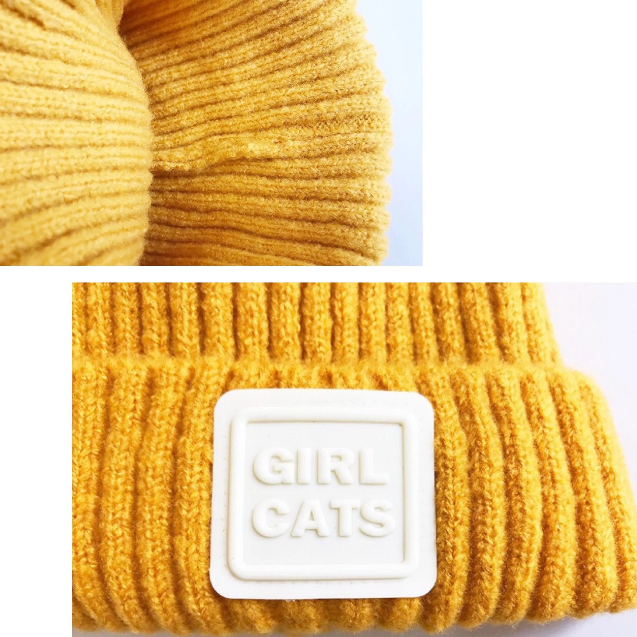 KENSHELLEY New Model Western Style Winter Beanie Hat Thick Wool Yarn Custom Beanie Pure Color Knitted Beanie Hats With Logo