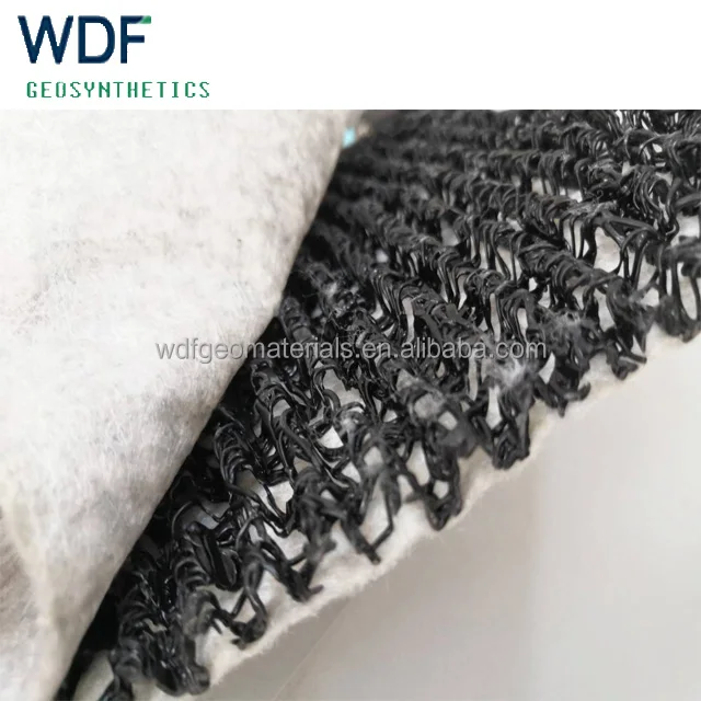 WDF W-type composite drainage mat polypropylene composite waveform waterproof blanket tunnel pavement drainage mat