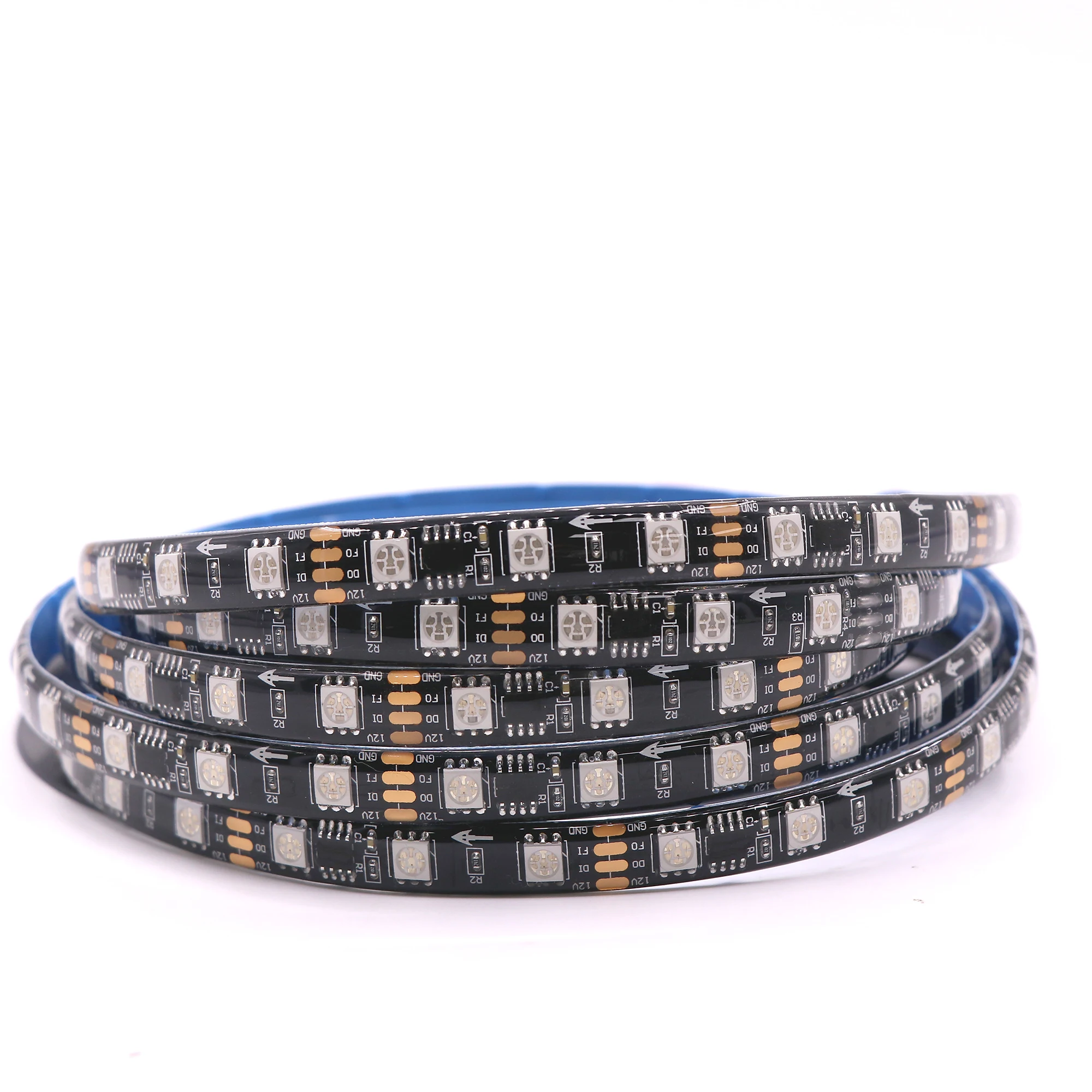 Decorative External Chip Colorful (Resume From Breakpoint) Dual-ended 10cm-RGB-3pin Male and Female Connectors 12/24V LED Strip