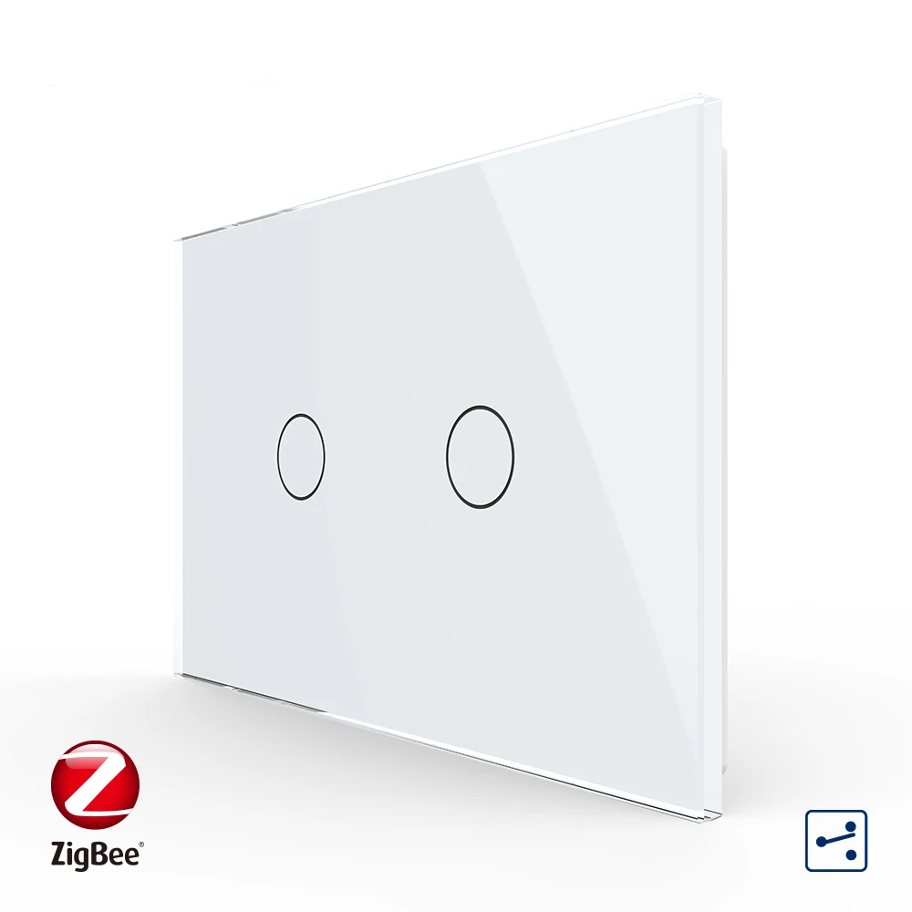 Livolo US/AU 2 Gang 2 Way Zigbee Alexa Home Automation Systems Smart Wall Switch