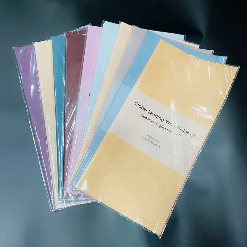 Solid Color Florist Waterproof Wrapping Paper For Gift Bouquet Wrapping Paper Fresh Flowers Wrapping Paper