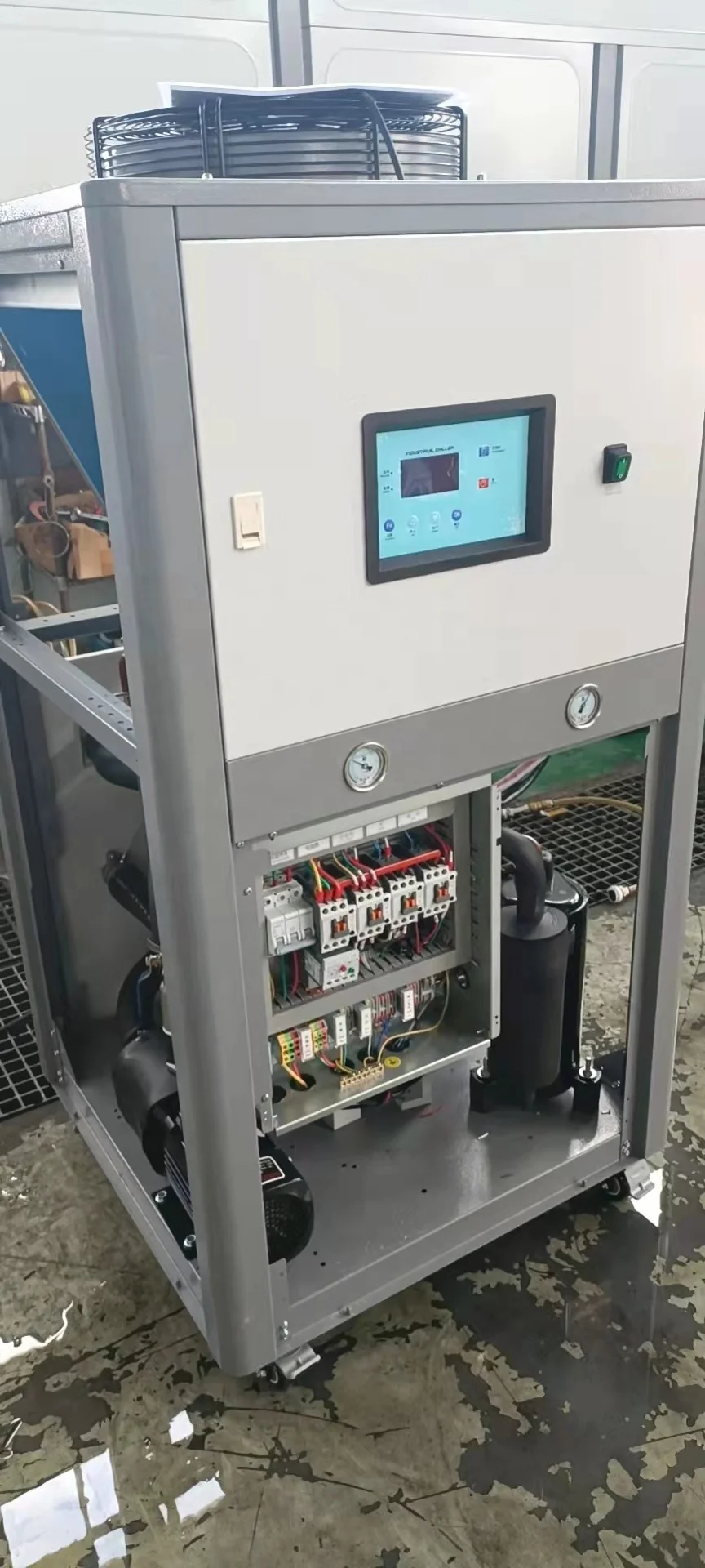 1HP 3HP 5HP 7HP Industrial Water Cooled Chiller With Water Tank