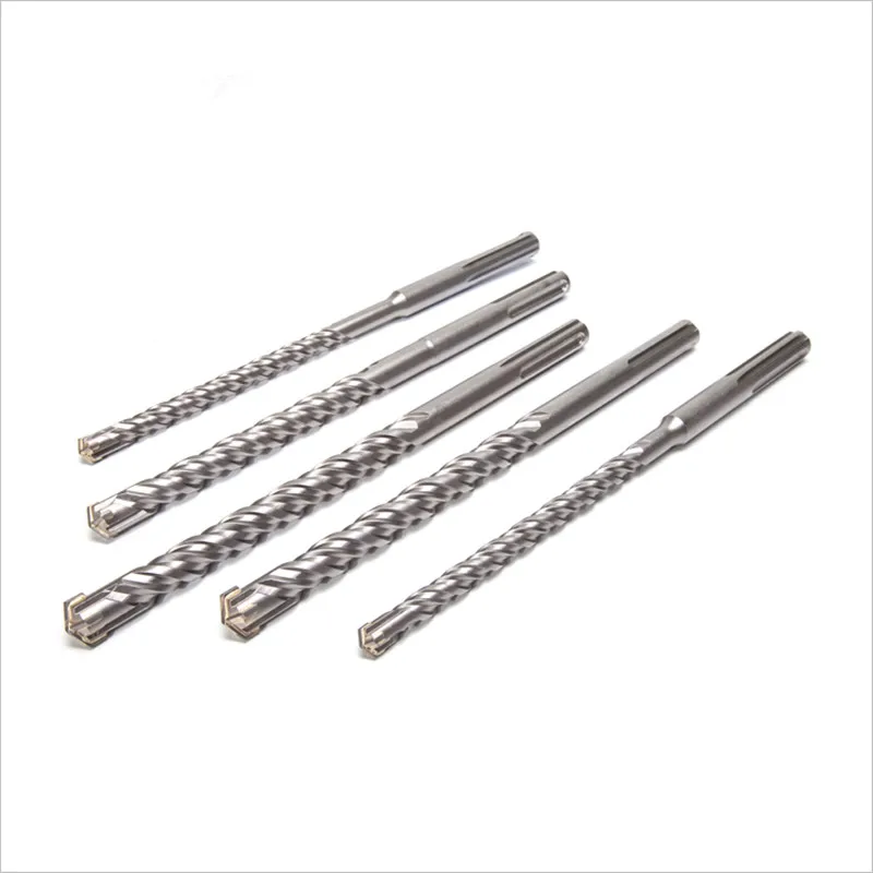 Cross Tip OEM ODM SDS MAX Electric Hammer Drill Center Drill Bit YG8C Tungsten Carbide Tips 40cr Steel Milled Masonry Drilling