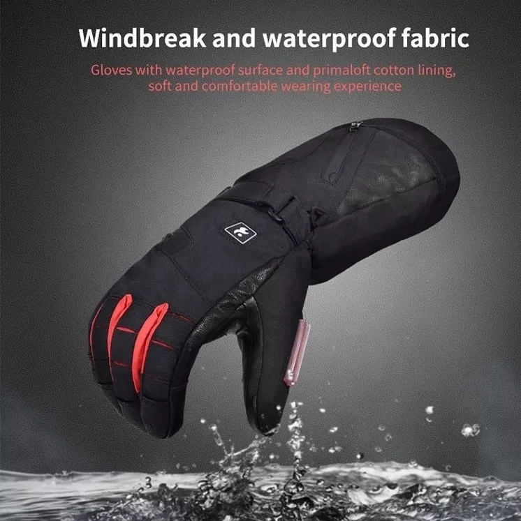 OEM Outdoor Cycling Motorcycle Skiing Camping Skating Climbing Hiking Waterproof Battery Heated Winter Warm Gloves
