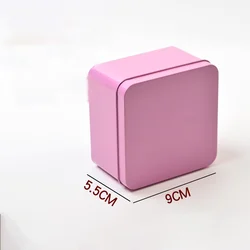 Creative tin square tinplate box gift candy box weight loss candy jewelry packaging tin box