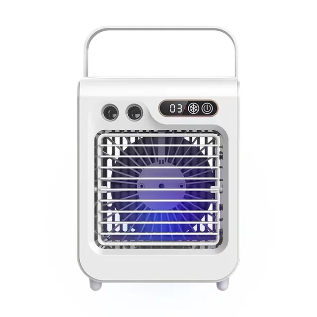 Mini Air Cooler Portable Water Fan Air Cooler Humidifier 2000mAh Rechargeable Battery Home Table Mini Air Cooler