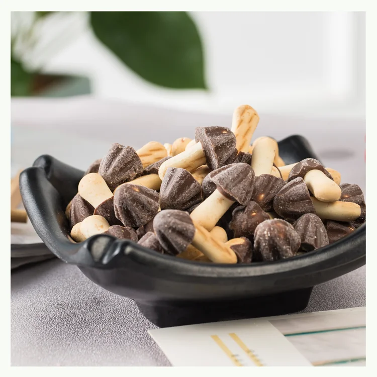 Mushroom Shape Chocolate with Biscuit