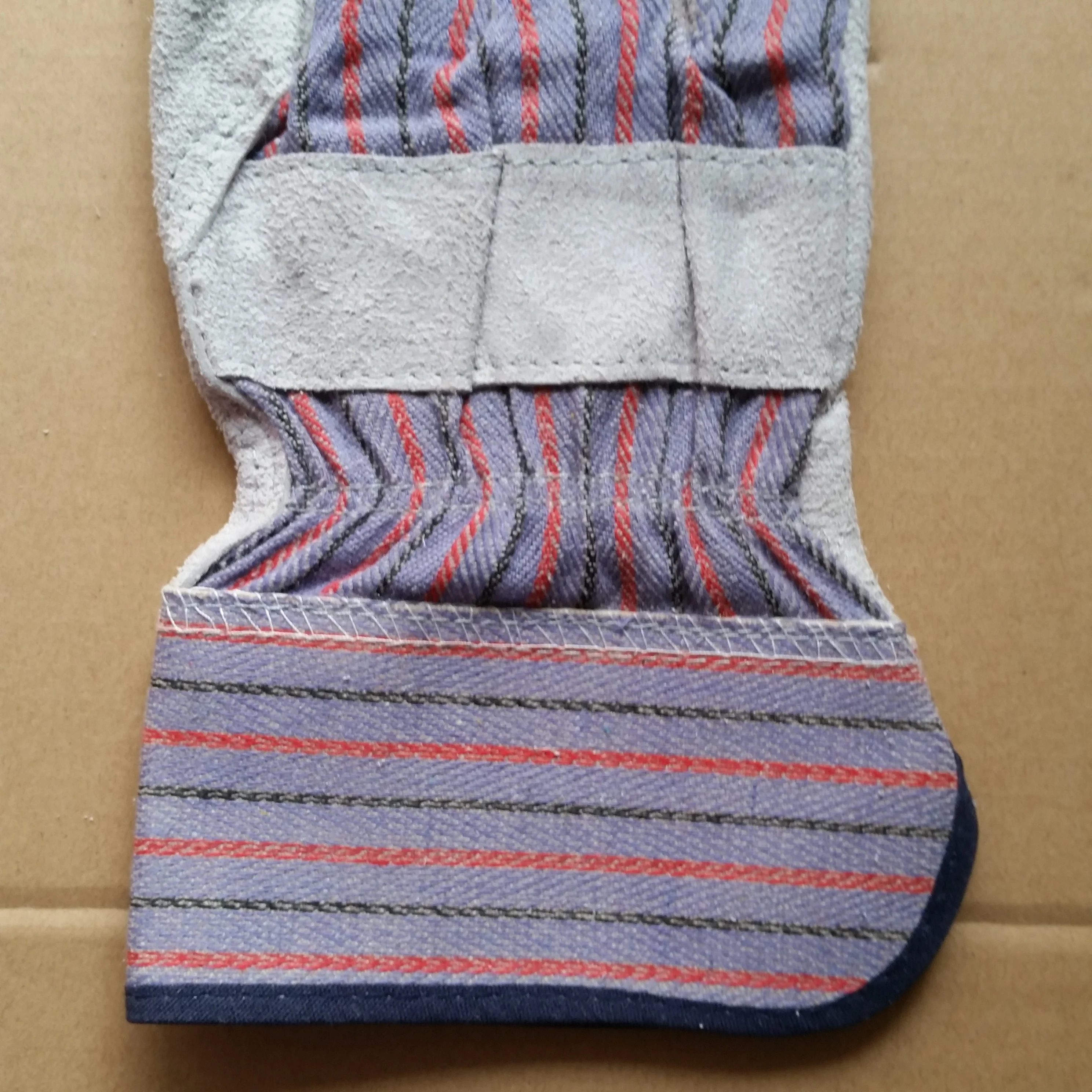 Factory price full palm half hand safety  garden working splicing  split  cowhide leather gloves work mechanics