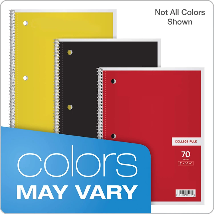 Asia custom printing A5 wholesale student spiral exercise notebook school soft cover exercise book