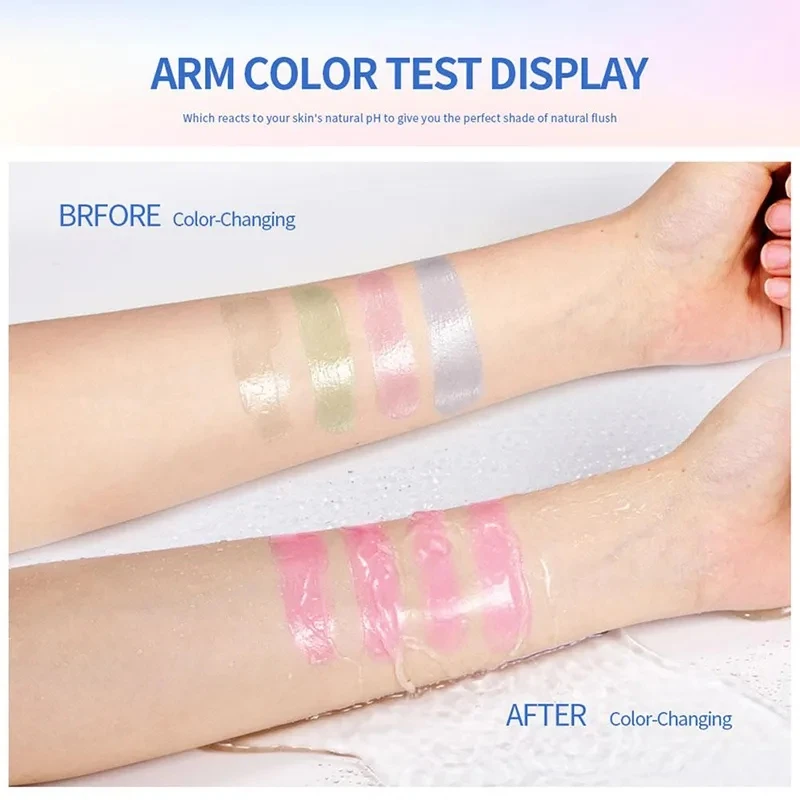 Your Logo Color Changing Blusher Moisturizing Clear Blush Cream Cheek & Lip Waterproof Gel Glossy Shiny Balm Blush Face Makeup