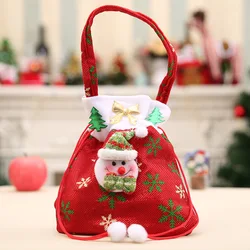 Christmas Gift Handbag Drawstring Candy Bag Merry Christmas Sweet Candy Bags Present Bag Home Party Xmas Decoration