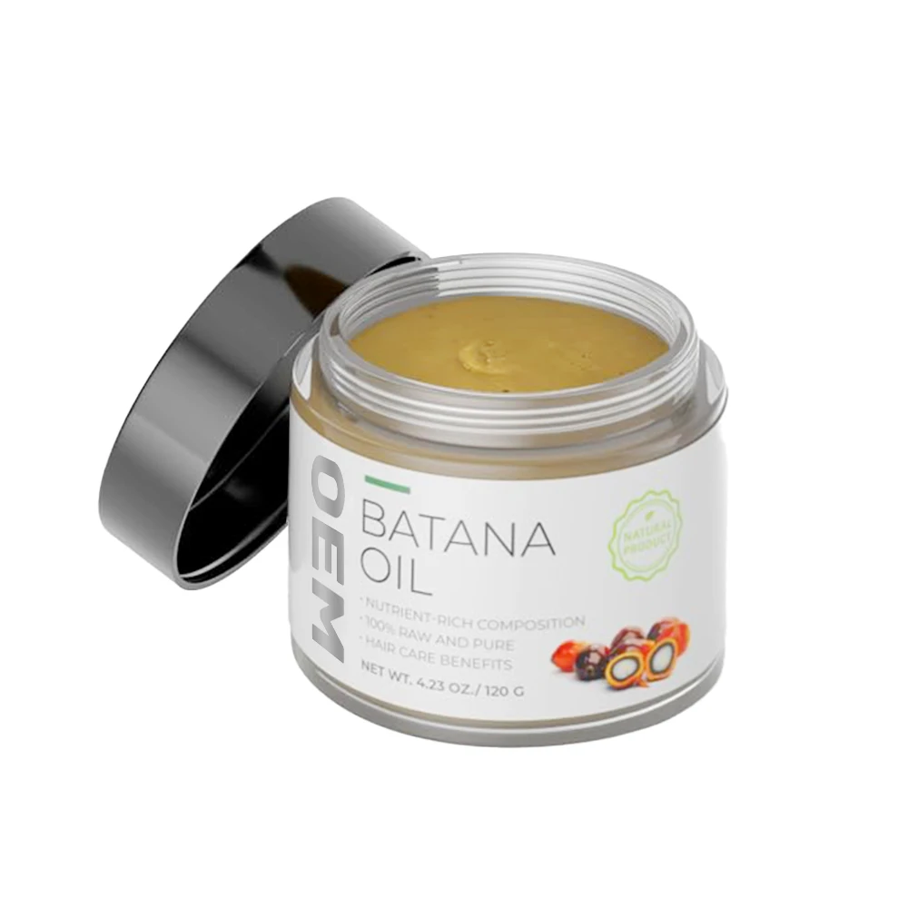 Batana Private Label Raw Batana Oil for Hair Growth 100% Pure Organic Honduras Unrefined Promotes Hair thickness for Men & Women