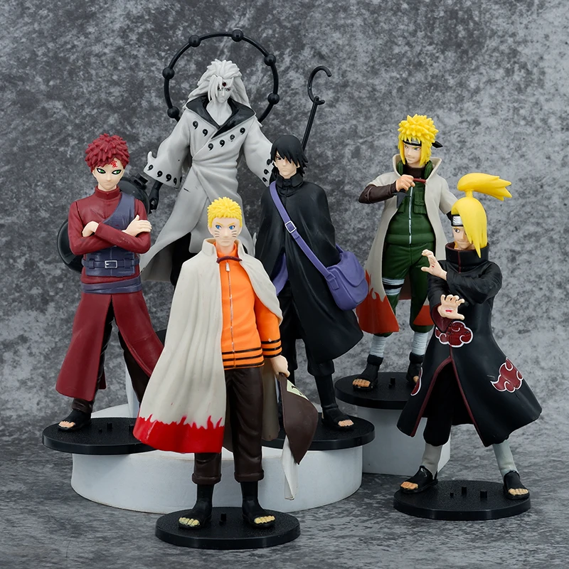 6 Styles Sasuke Uchiha Itachi Kakashi Cartoon Narut Toys Model Anime Action Figures