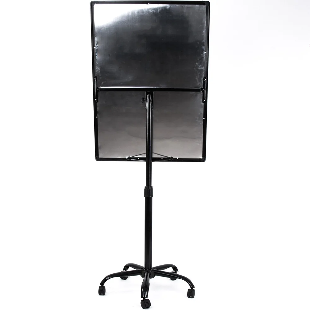 High Quality Magnetic Mobile Flip Chart Easel Whiteboard Stand with Wheels for Meeting Room