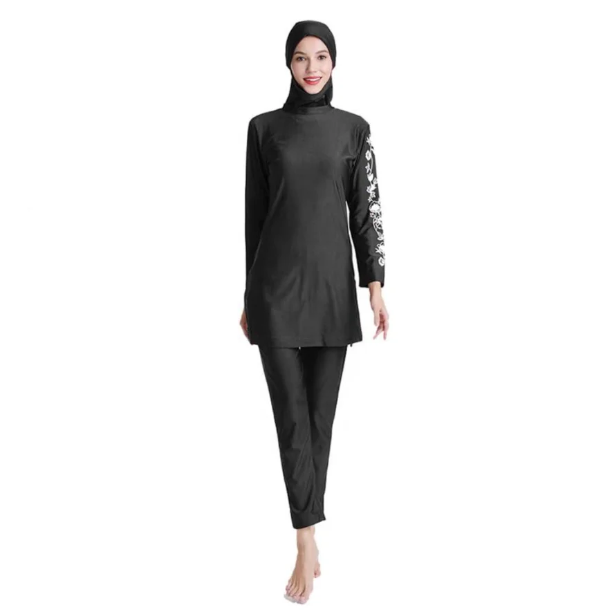 Muslim Swimwear Women Modest Islamic Burkini Swimsuit Full Coverage Bathing Suit with Hijab 3pcs Sun Protection Size S-6XL