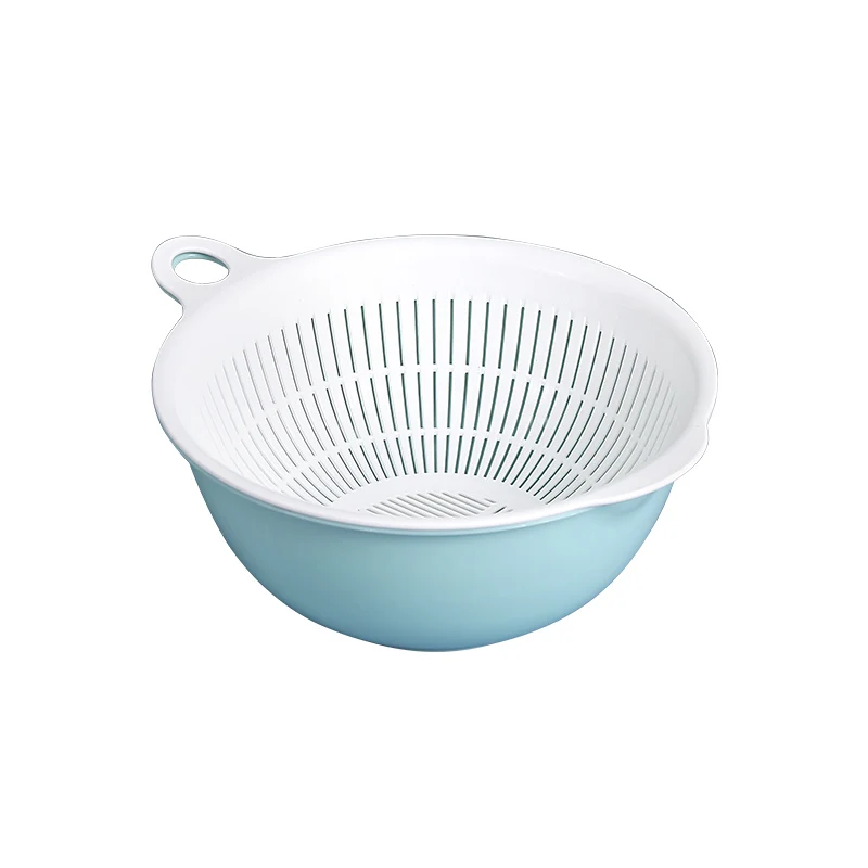 High Quality Wash Drain Basket Home Double Layer Washing Bowl Kitchen Plastic Strainer Vegetables Fruit Storage Basket