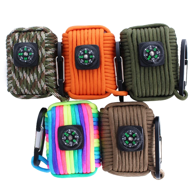 Оптовая продажа 10 в 1 Тактический персонализированный Многофункциональный походный набор для выживания экстренный