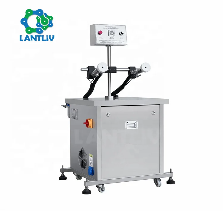 
Semi Auto Plastic Tube Glass Bottle Double Heads Cleaning Machine Plastic Bottle Negative Ion Air Washing Machine For Cosmetics 