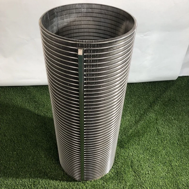 Wedge wire Johnson screen sieve cylinder for manure dewatering