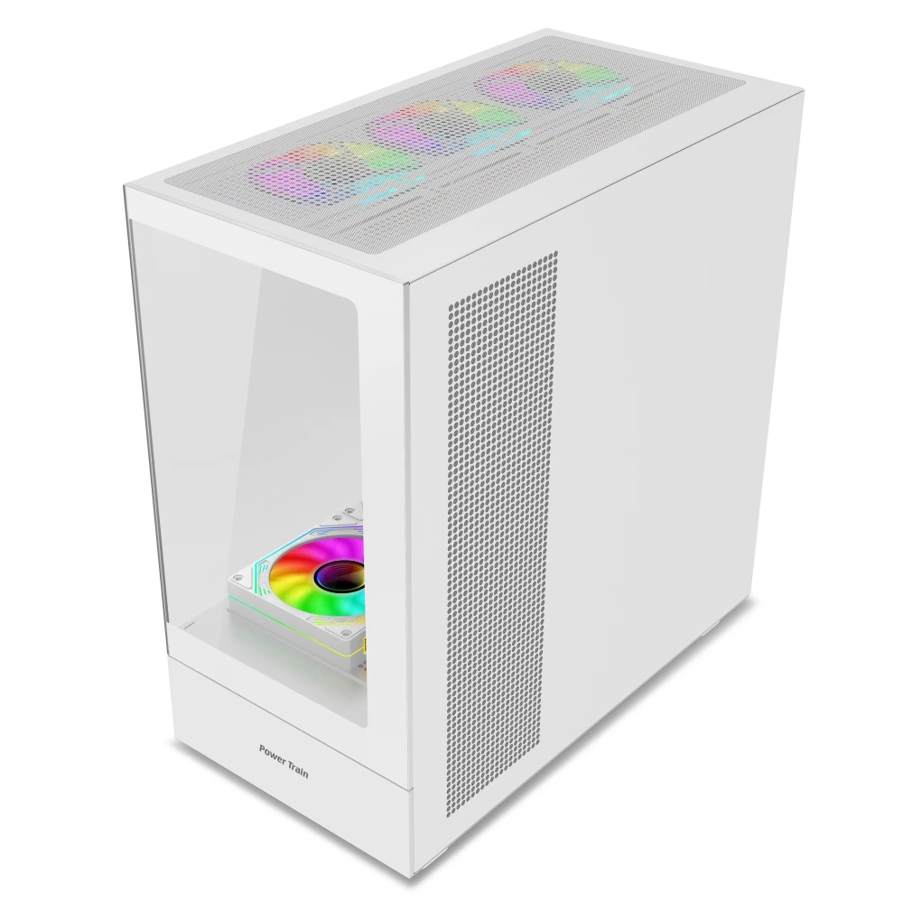 New Arrival Custom White Glass PC Case Computer Case Gaming Computer Cases & Towers Cabinet