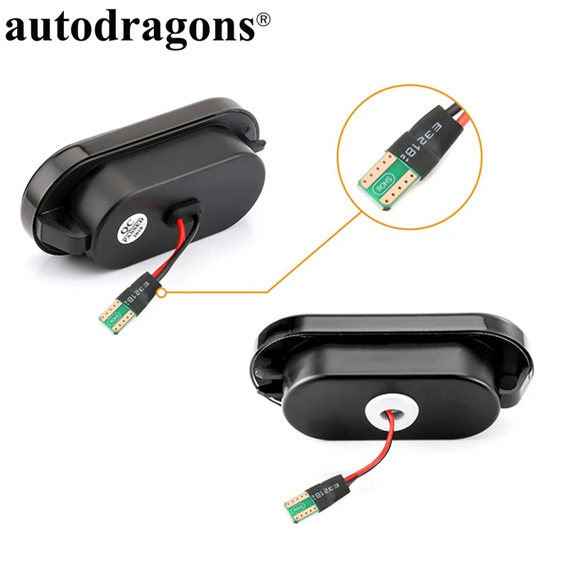  Autodragon яркий дымчатый динамический поворотный фонарь светодиодный боковой маркер для Polo Golf 3